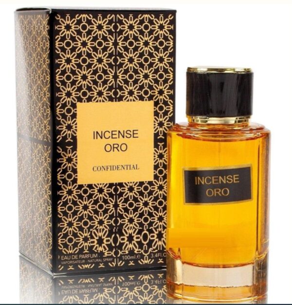 Incense Oro eau de perfume for men and women 100ml by fragrance world