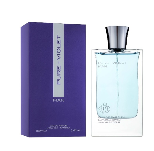 Pure violet for men eau de perfume 100ml by fragrance world