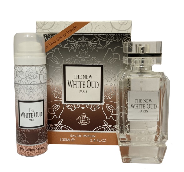 White oud with deo unsex eau de perfume 100ml by fragrance world
