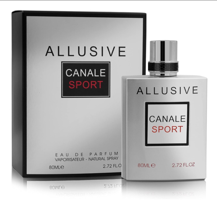 Allusive Canale Sport – Eau de Parfum – By Fragrance World – Perfume For Men, 80ml
